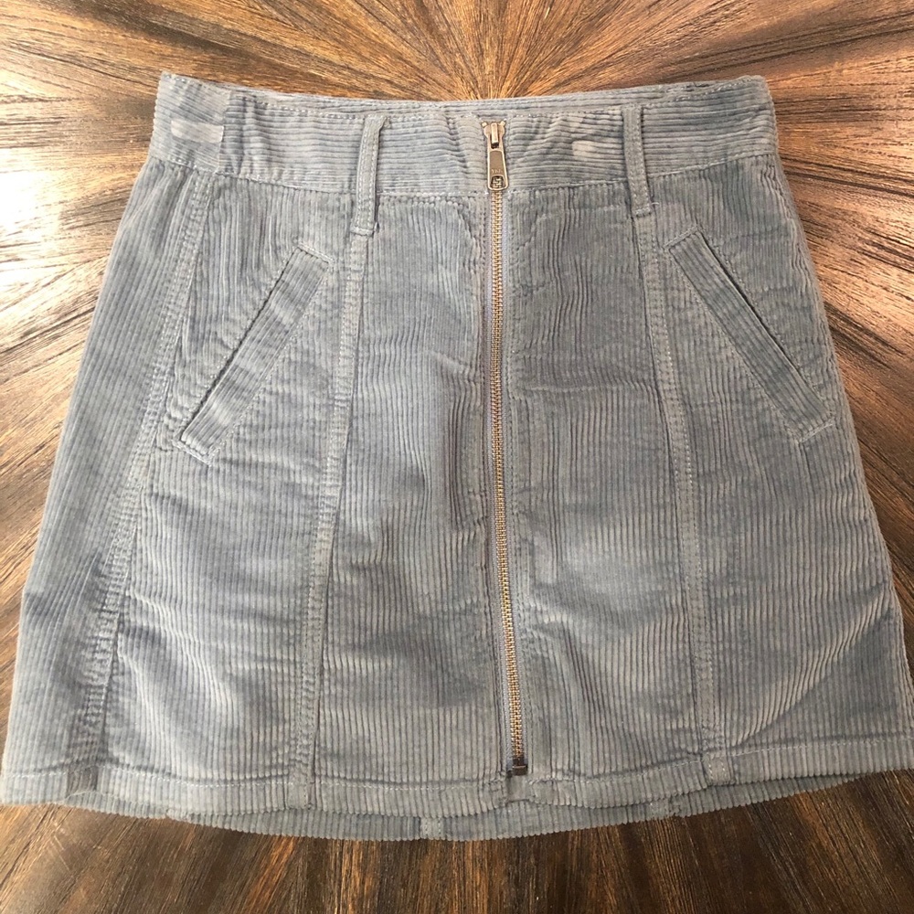 high rise a-line skirt